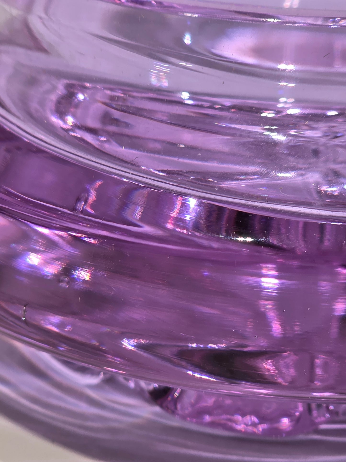 Vide poche Cristal de Bohème Lavande (neuf)