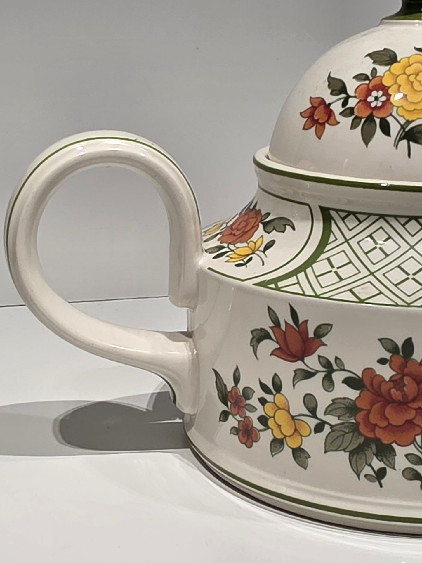 Théière porcelaine Villeroy et Boch années 70 "summerday"