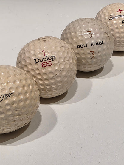 Lot de 5 balles de golf Vintage anglaises et US