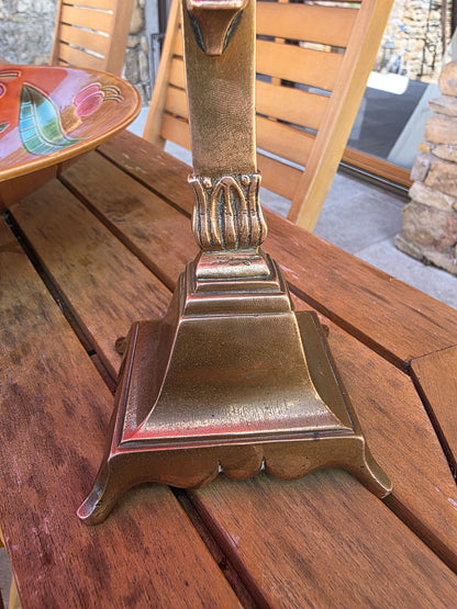 Crucifix laiton du 19ème siècle sur socle ✝️