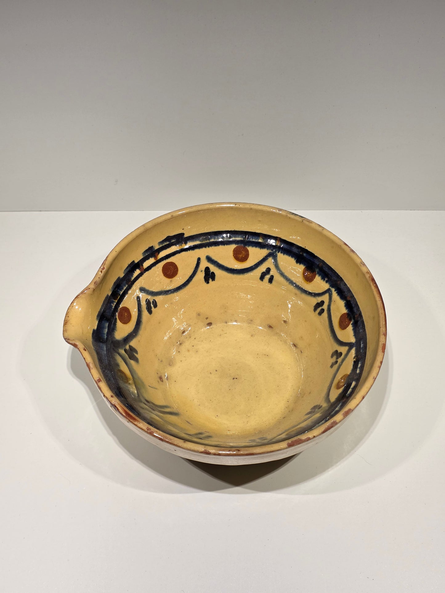 Saladier poterie terre cuite Marnaz ancien