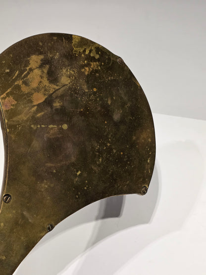 Miroir à main biseauté Bronze Art nouveau