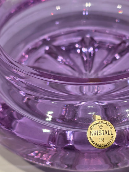 Vide poche Cristal de Bohème Lavande (neuf)
