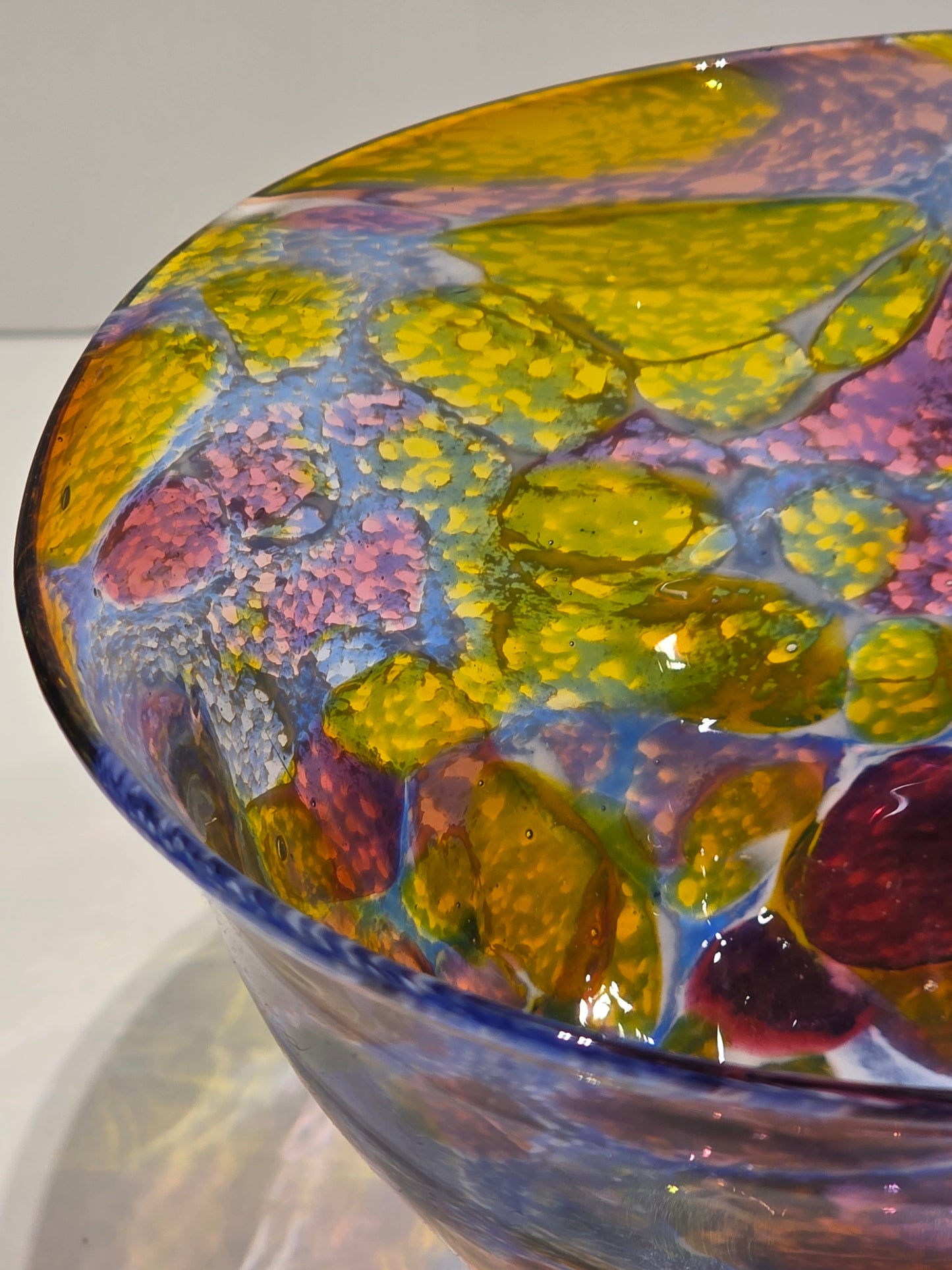 Coupe a fruits verre de Murano années 80