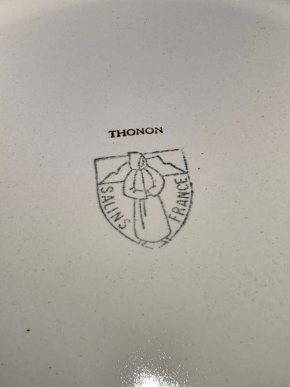 Service à Fondue "modèle" Thonon années 60. Plats et assiettes