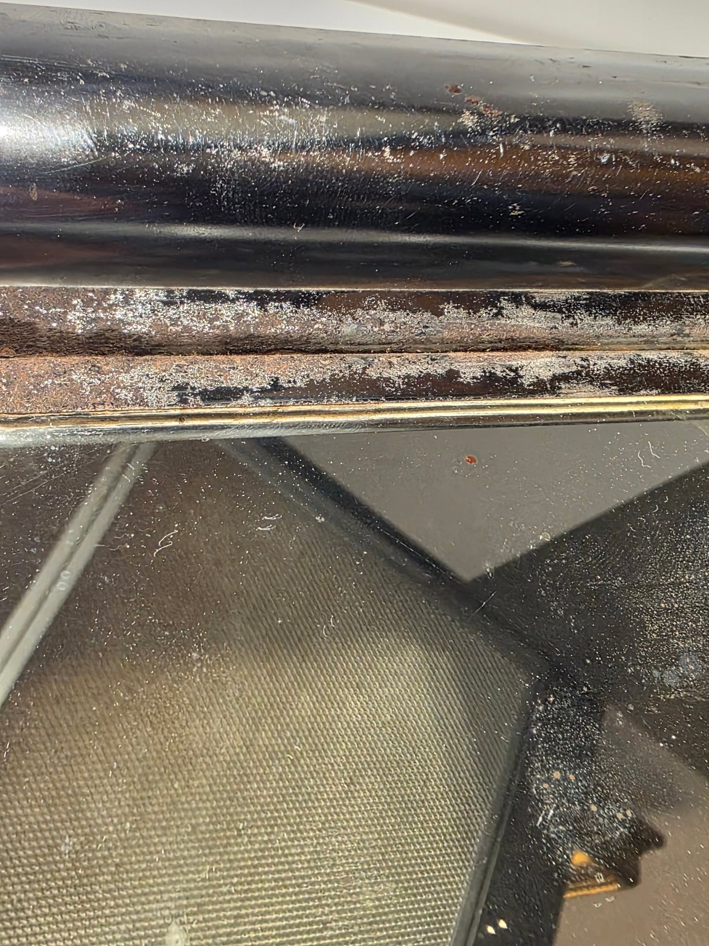 Plateau de service miroir art déco avec 6 ramequins cristal