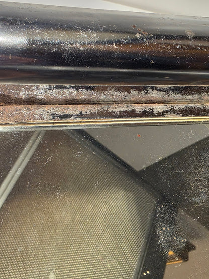 Plateau de service miroir art déco avec 6 ramequins cristal