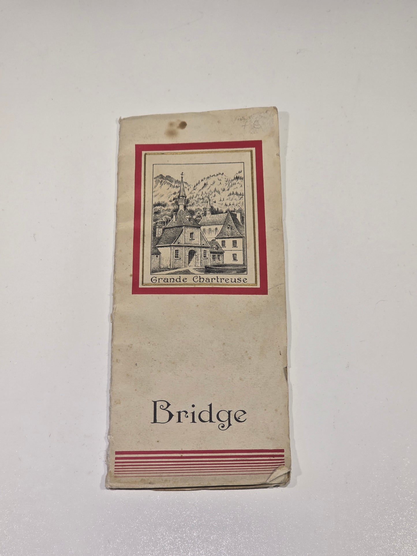 Lot de 2 carnets de Bridge "Grande Chartreuse"