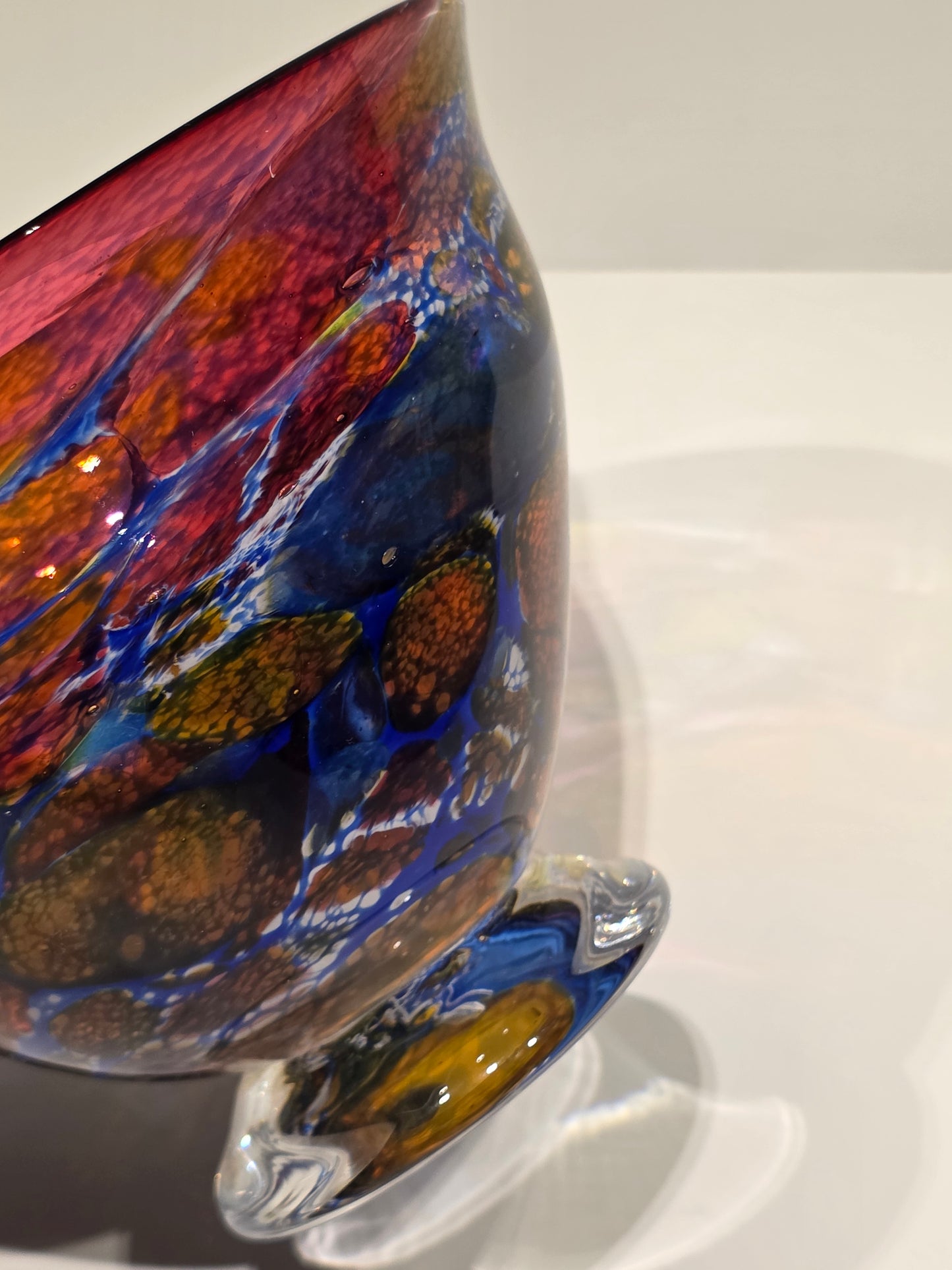 Coupe a fruits verre de Murano années 80