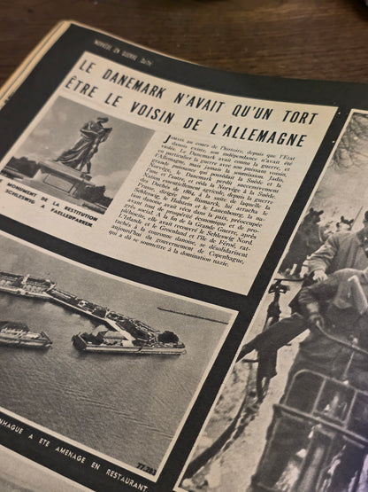 Lot de Deux exemplaires du magazines Paris Match 1939 et 1940