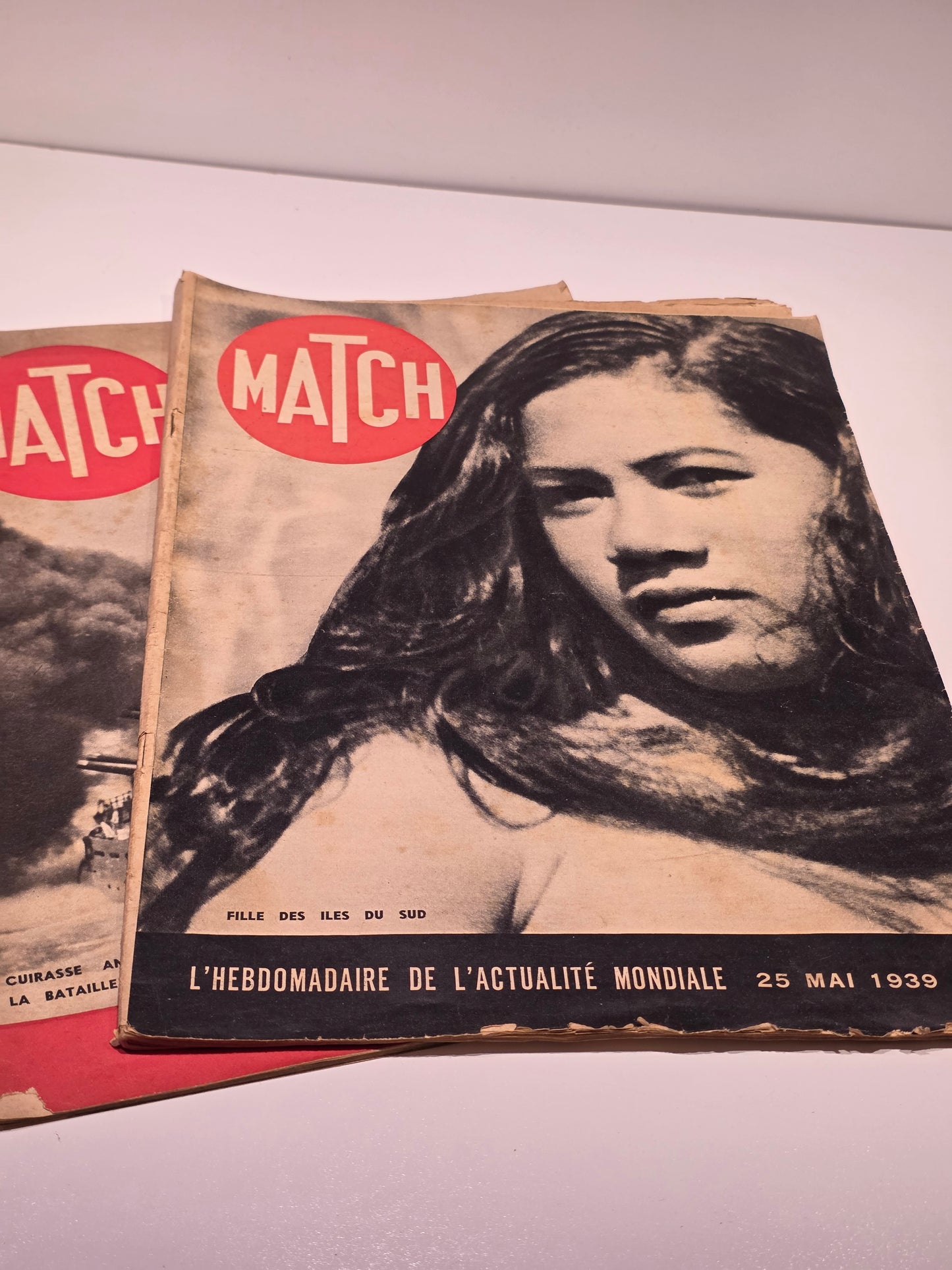 Lot de Deux exemplaires du magazines Paris Match 1939 et 1940