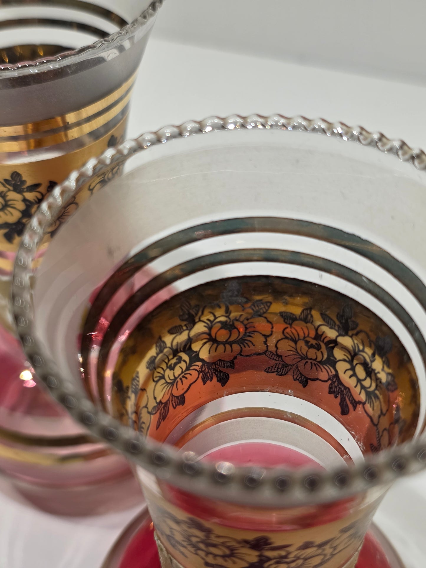 Paire de petits vases Verrerie de Monaco années 50