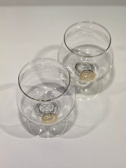 Lot de 2 verres Chartreuse logo doré