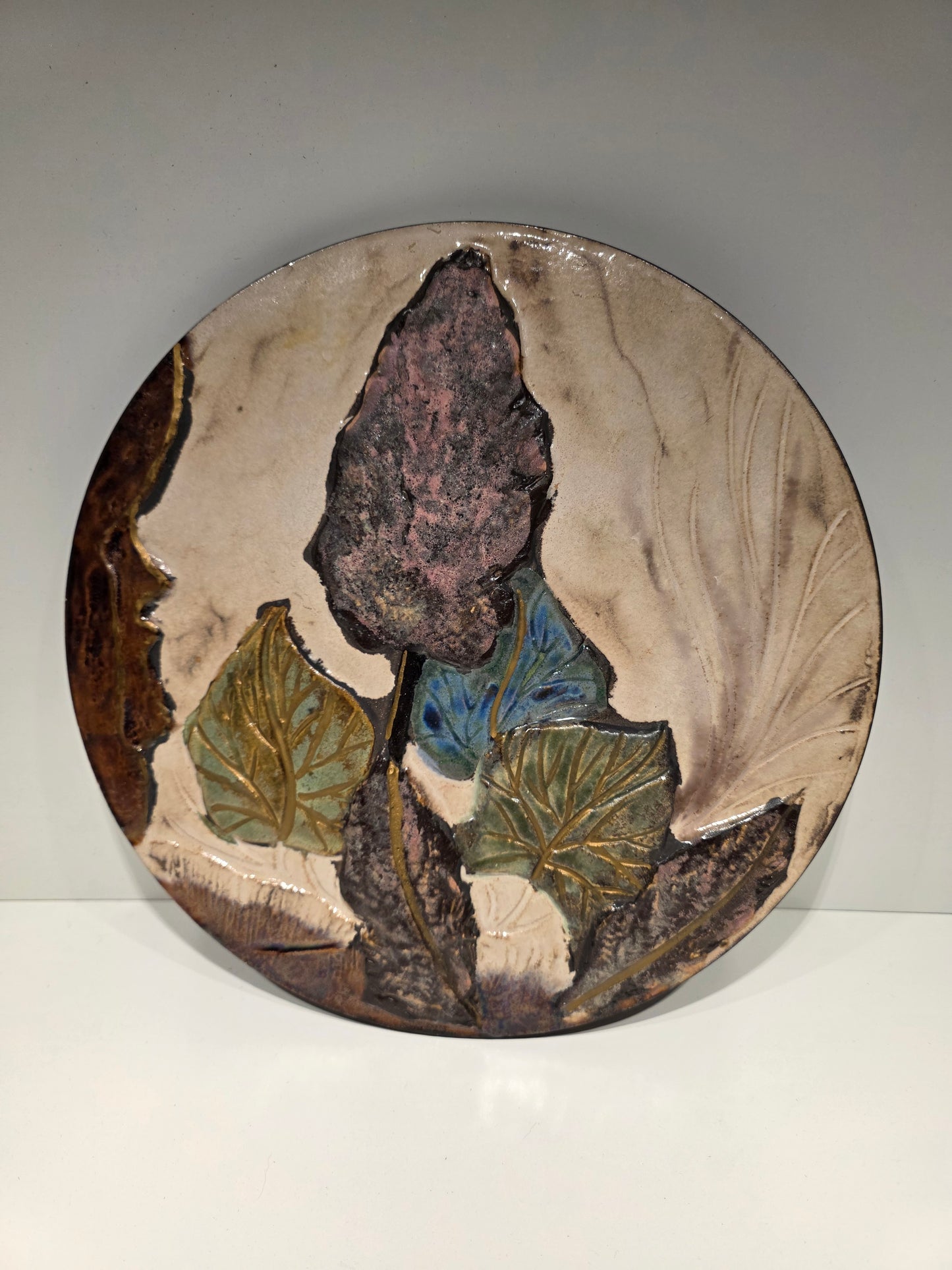 Assiette Murale Ruscha Keramik Germany 3D 36 cm