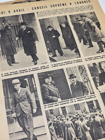 Lot de Deux exemplaires du magazines Paris Match 1939 et 1940