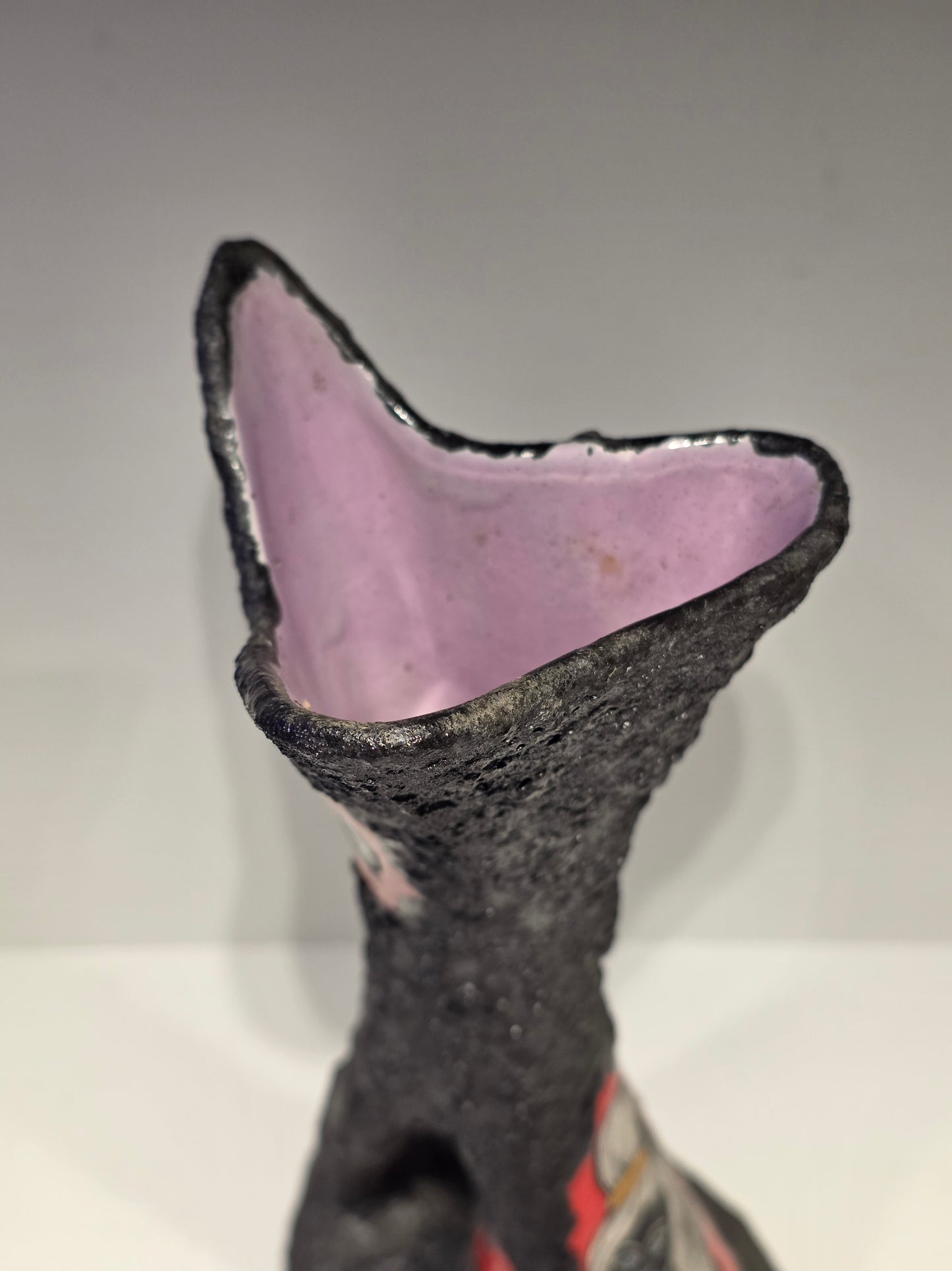 Vase fat Lava ceramique San Marin milieu 20ème siècle