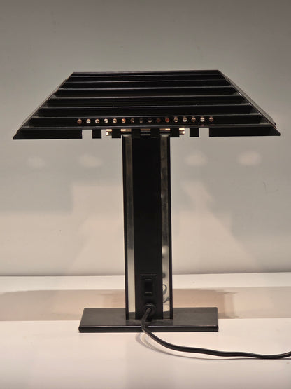 Lampe de bureau halogène Aluminor métal années 70