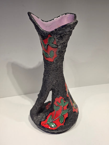 Vase fat Lava ceramique San Marin milieu 20ème siècle