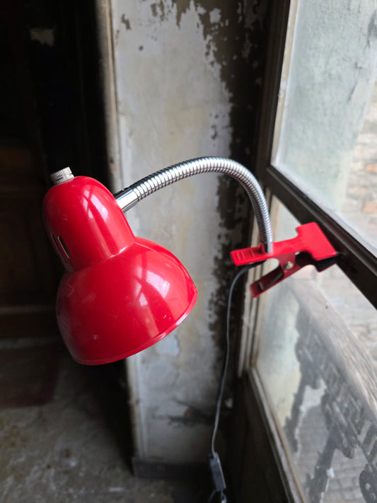 Lampe en métal à pince type baladeuse (années 80)
