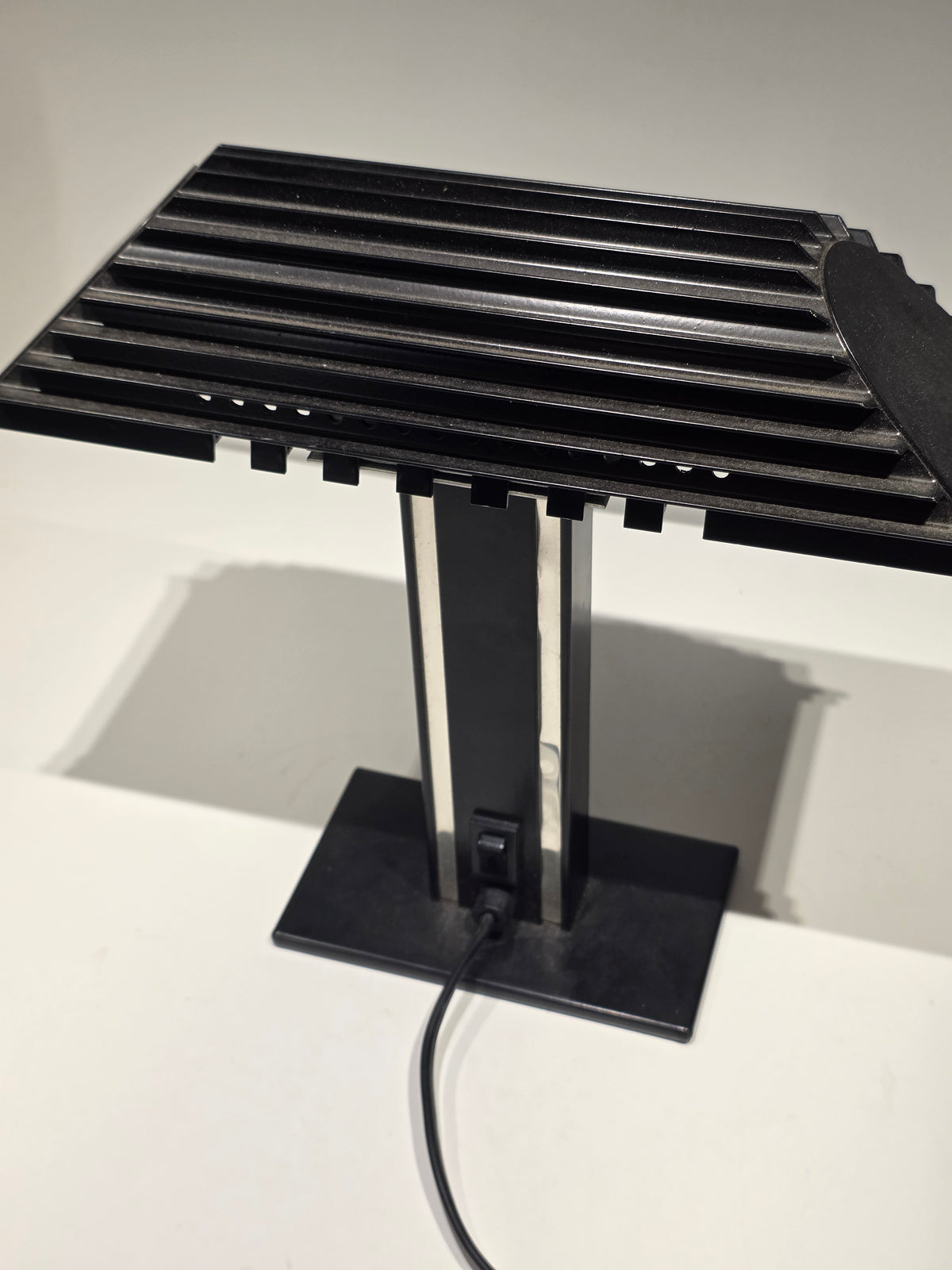 Lampe de bureau halogène Aluminor métal années 70