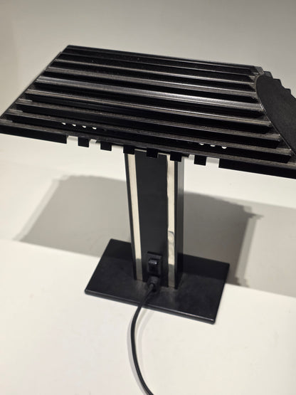 Lampe de bureau halogène Aluminor métal années 70