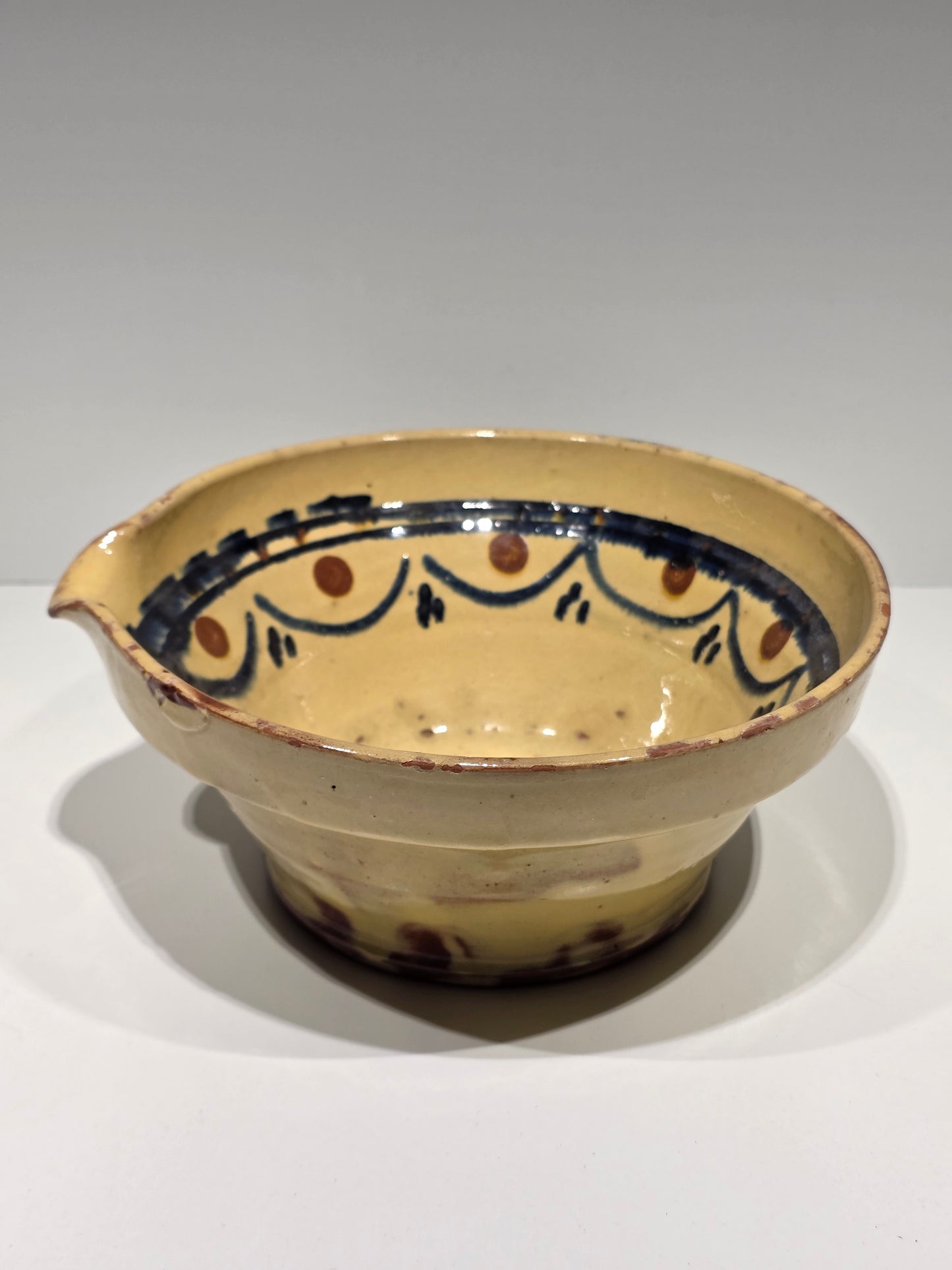 Saladier poterie terre cuite Marnaz ancien