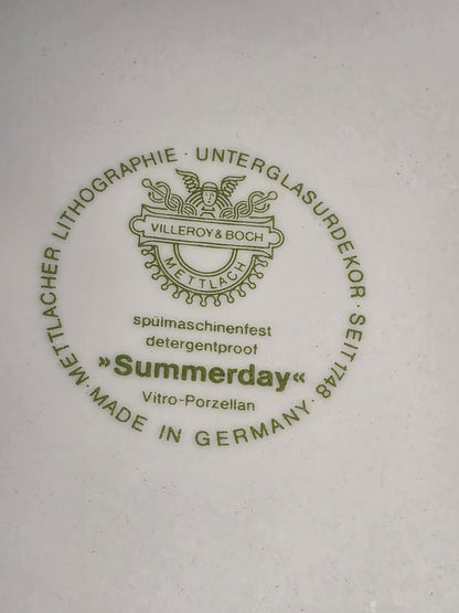 Théière porcelaine Villeroy et Boch années 70 "summerday"