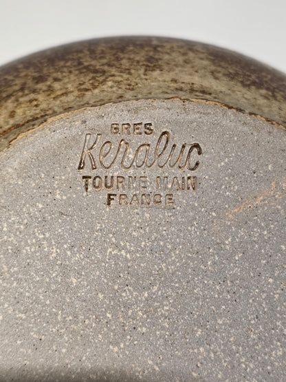 Vase pique fleurs en grès mouchette production Keraluc