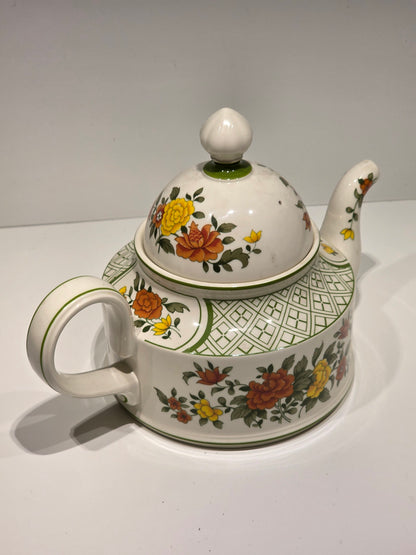 Théière porcelaine Villeroy et Boch années 70 "summerday"