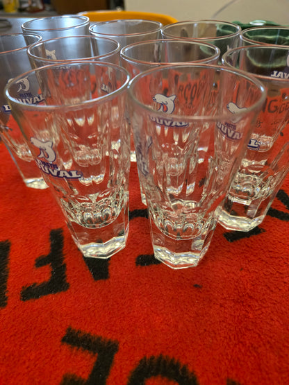 Lot de 10 verres de bar Pastis Duval années 80