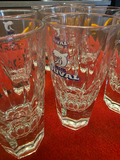Lot de 10 verres de bar Pastis Duval années 80