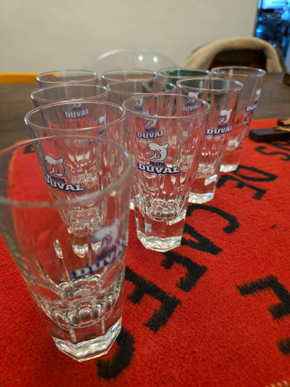 Lot de 10 verres de bar Pastis Duval années 80