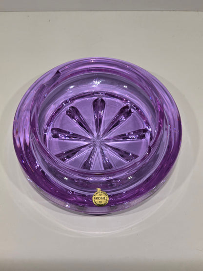 Vide poche Cristal de Bohème Lavande (neuf)